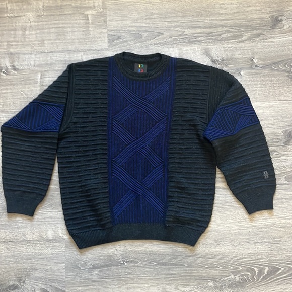 BAFFO Italian Wool Blend Pullover Sweater Men Size L - Picture 4 of 12